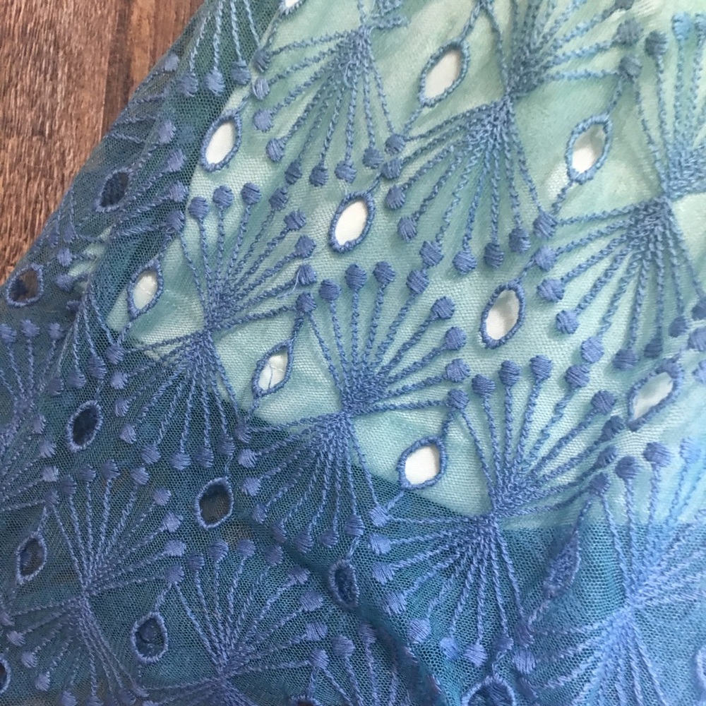 Anthropologie lace ombré midi dress. Sz 2 - Picture 7 of 7